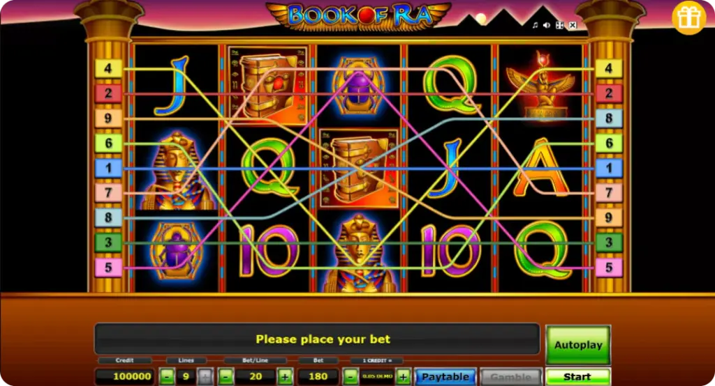 Book of Ra Slot – Scatter, Wild and Free Spins Overview